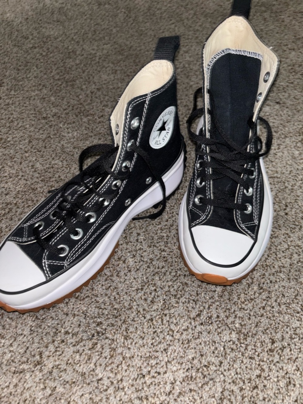 Converse Black and White High-Top Sneakers - Picture 3 of 7